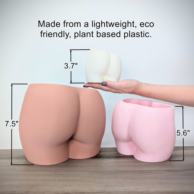 Butt Planter Booty Pot Woman Body Planters Nude Cheeky Plant Pot Vase image 8