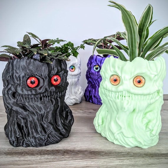 Monster Planter, Halloween Cute Decor, Horror Planters, Spooky