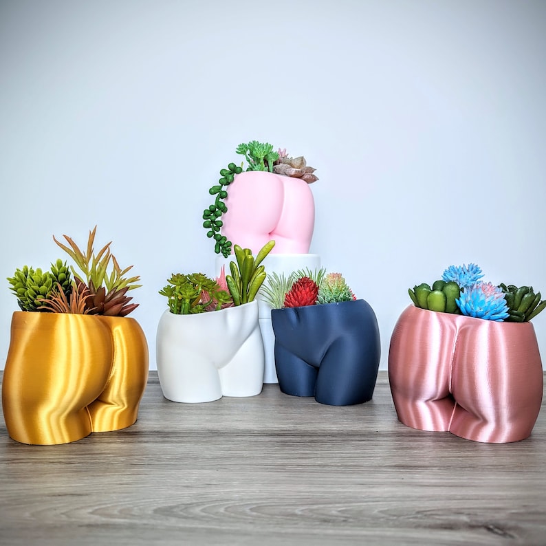 Butt Planter Booty Pot Woman Body Planters Nude Cheeky Plant Pot Vase image 9