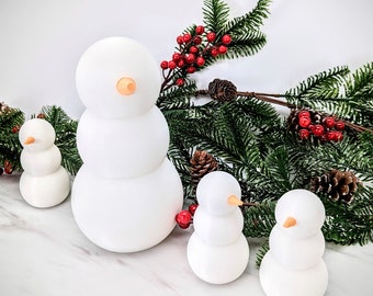 Snowman Christmas Decor - Holiday Decoration - Christmas Gifts - Winter Decor - Snowmen Table Decorations