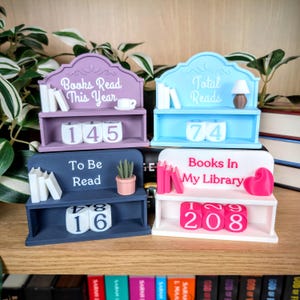 Comptoir de livres, Livres lus cette année, Cadeau pour amateur de lecture, Déco d'étagère, Cadeaux club de lecture, Déco bibliothèque livresque, Rat de bibliothèque, Défi lecture image 10