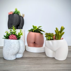 Butt Planter Booty Pot Woman Body Planters Nude Cheeky Plant Pot Vase image 7