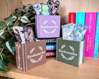 Bookmark Holder, Gifts for Readers, Book Accessories, Booktok, Bookish, Bookshelf Decor, Bookmarks, Book Lover Gift Her, Desk Pen Holder