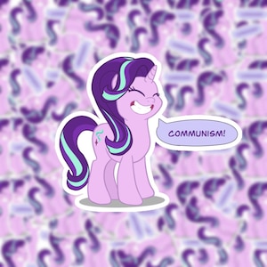 Starlight Glimmer "Communism!" Meme Sticker