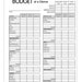Minimalist Monthly Budget at a Glance Worksheet, 3 Sizes: Letter, A5 & Planner Classic, Multiple Incomes, Digital Download