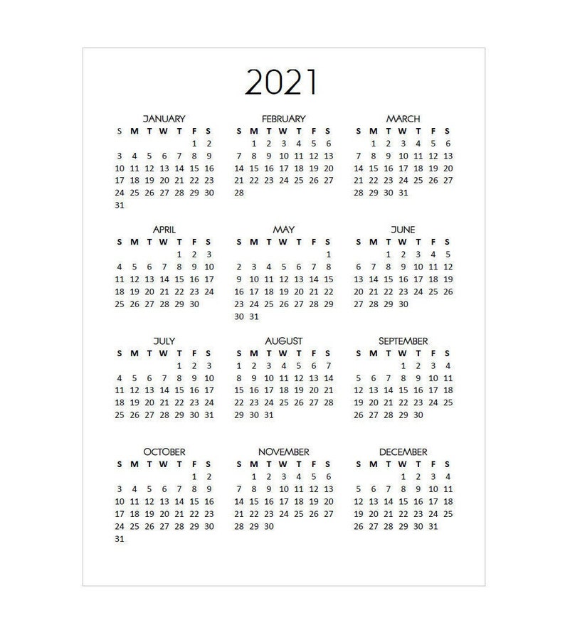 Collection 27+ Photos year at a glance calendar 2021 printable Sharp Collection 27+ Photos year at a glance calendar 2021 printable Sharp