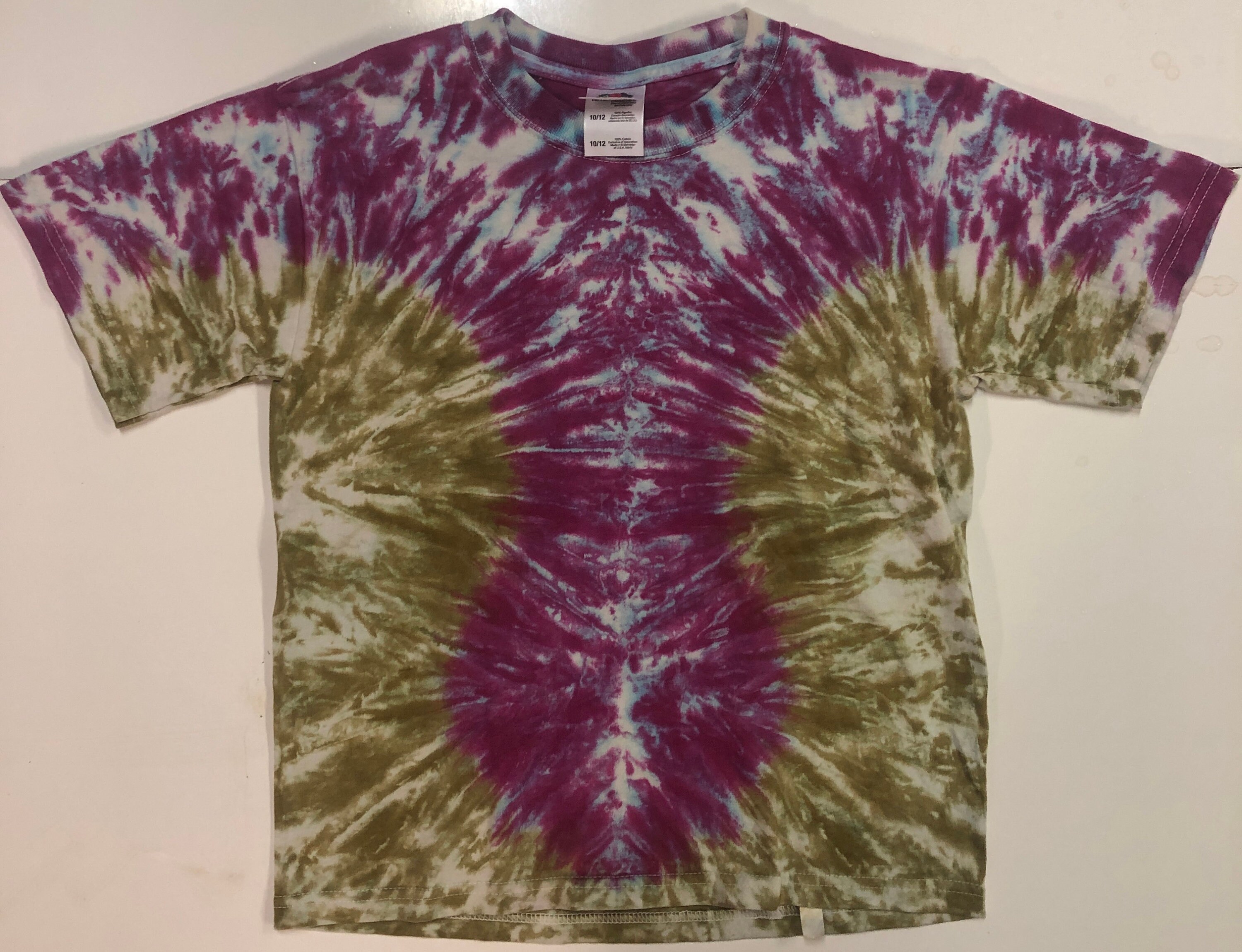 Juniors Upcycled Hand Made Tie Dye T-shirt Dyed Tee Shirt Size - Etsy ...