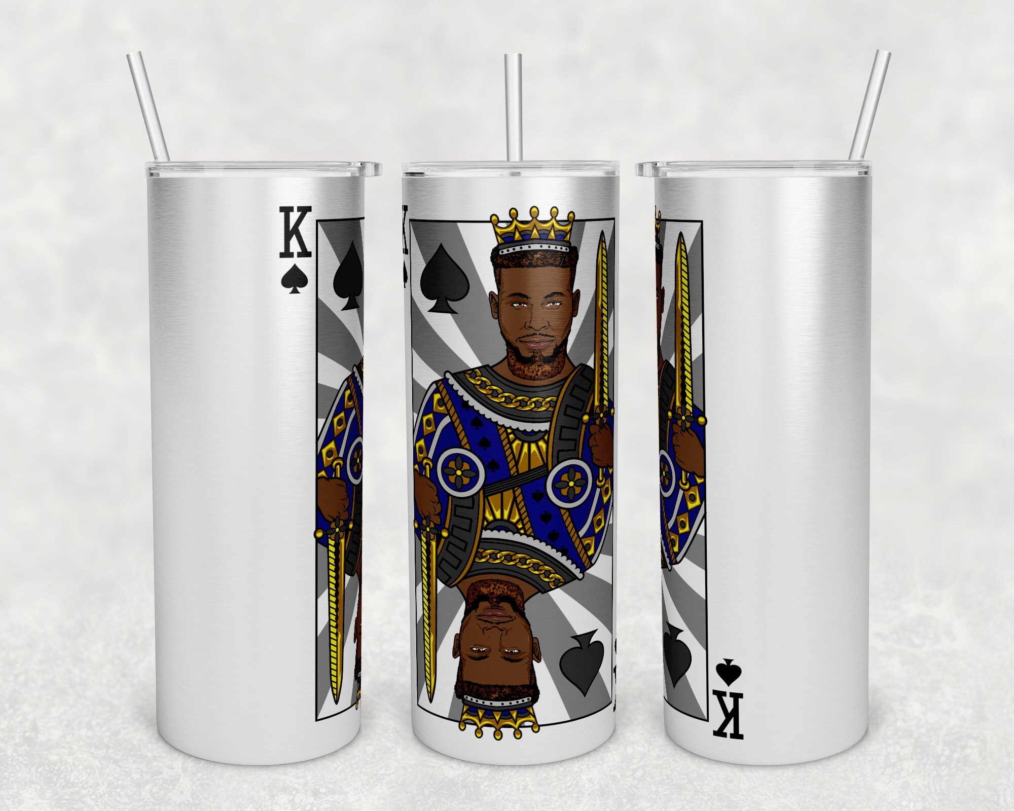 Personalized Gift African American Black ManKing of Spades Etsy