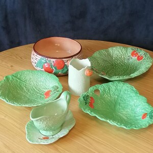 1930s Cabbage Leaf & Tomato Tableware