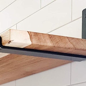 Supports d&#39;étagère en forme de &quot;J&quot; en acier moderne en métal *Vendu par lot de 2*
