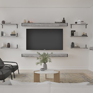 Stunning Fireplace Mantle With Metal Caps , Wood Beam Mantel, Fireplace Beam, Floating Shelf, Mantle