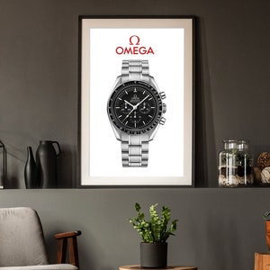 Omega Speedmaster Poster | Luxury Watch Art Print | Watch Wall Decor | Gift for Watch Lovers & Collectors