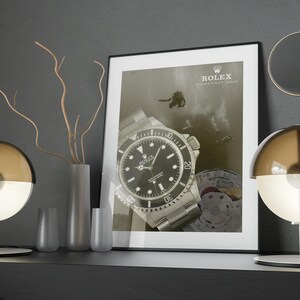 Rolex Submariner Dive Watch Poster | Luxury Watch Art Print | Perfect Gift for Dive Watch Enthusiasts