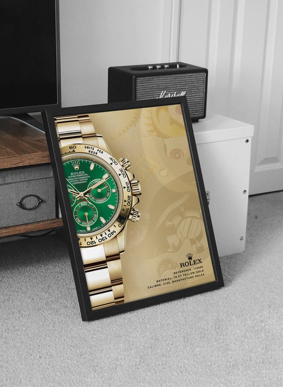 Rolex Daytona John Mayer Dial Poster Rolex Art Gift Ideas Etsy