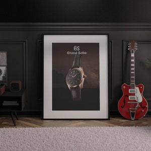 Grand Seiko Watch Poster | Luxury Watch Art Print | Timepiece Wall Decor | Watch Collector Gift | Gift for Watch Lovers