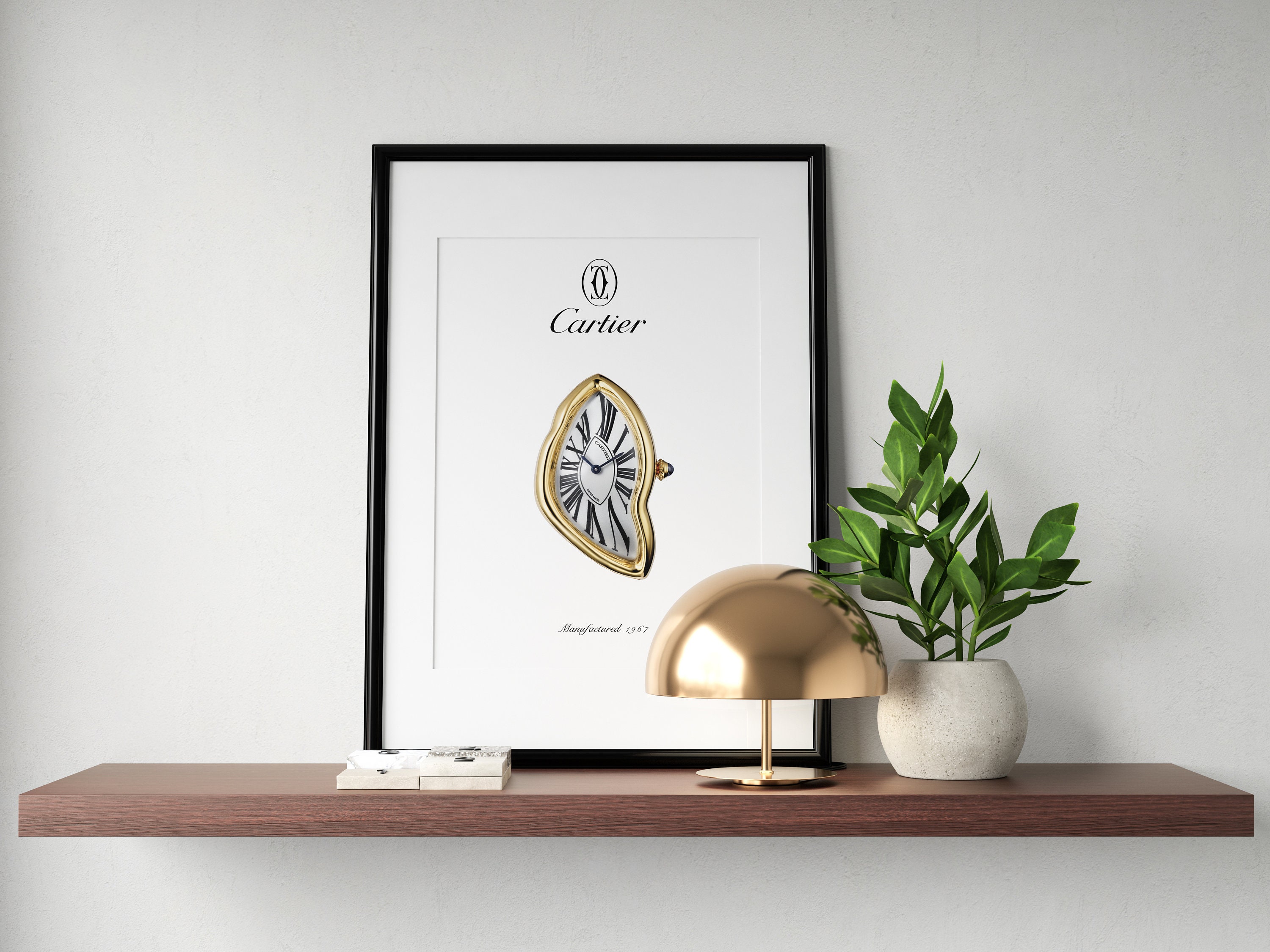 Cartier Crash Poster Cartier Art Gift Ideas for Men Watch