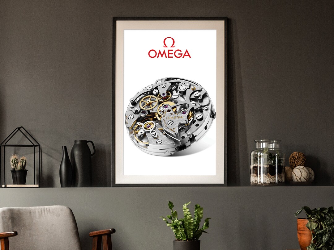 Poster. Watch Collection Speedmaster Moonwatch Movement Poster | Omega Watch Art Print | Gift ...