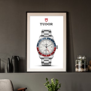 Tudor GMT White Dial Poster | Luxury Watch Art Print | Perfect Gift for Watch Collectors