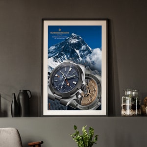 Vacheron Constantin Overseas Everest Poster – Dual Time Watch Art for Horology Lovers