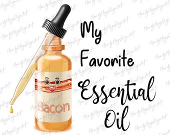 Subarquivo de óleo essencial de graxa de bacon - Arquivo de espaço e estúdio de design, Cricut, Silhueta, Impressões, Artesanato, Decoração engraçada, PNG, Download digital