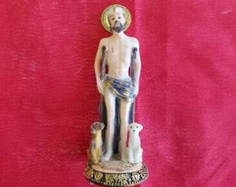 5" pulgadas Saint Lázaro Estatua Figura San Lázaro Santo St Religioso