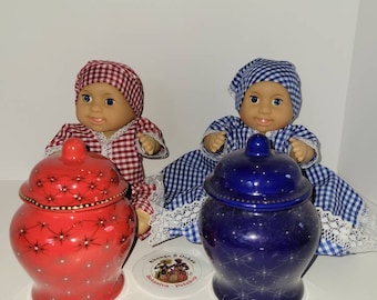 Jimaguas IBEYIS Ibejis con Soperas Santeria Santo Osha Ifa Yemaja Shango