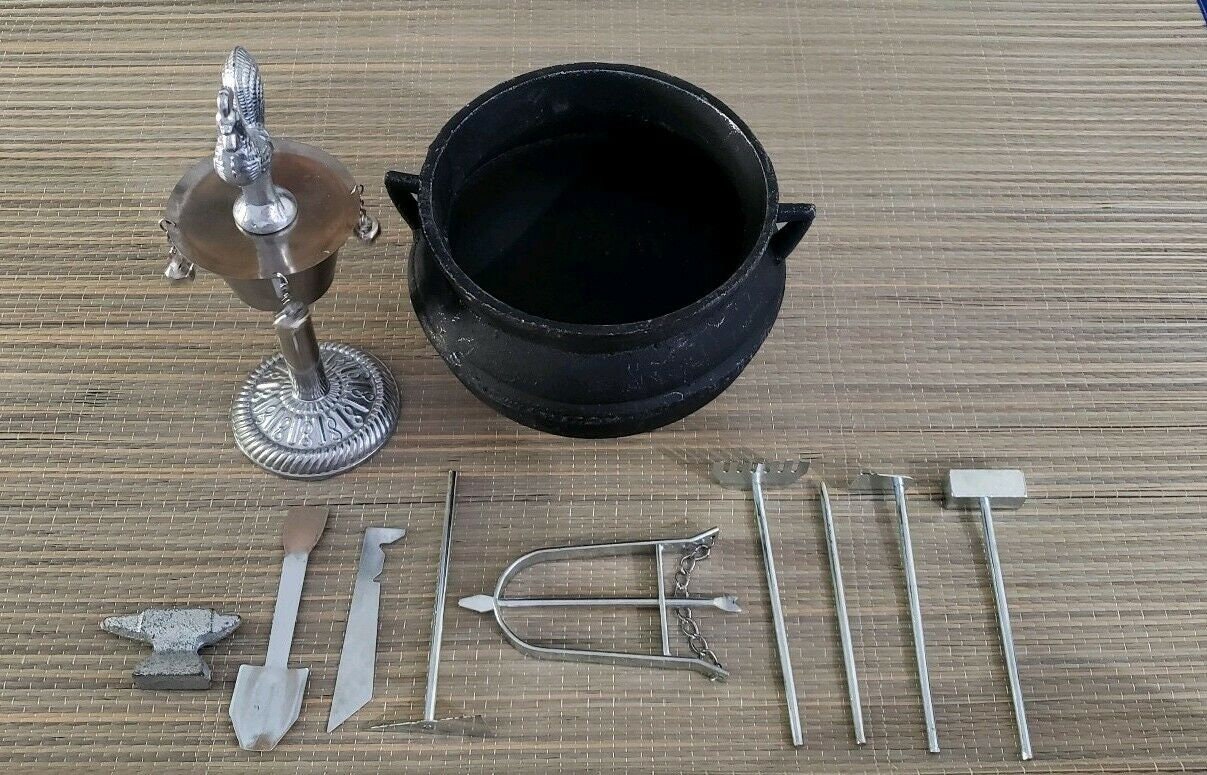 Tools Herramientas Ogun Osun Ochosi Guereros Cardero Santeria Ifa Osha