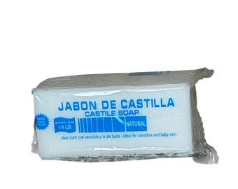 Jabón de Castilla Roldán Castilla Jabón 1/4 libra Ideal para pieles sensibles 1/4LB Santería Religión ifa yoruba