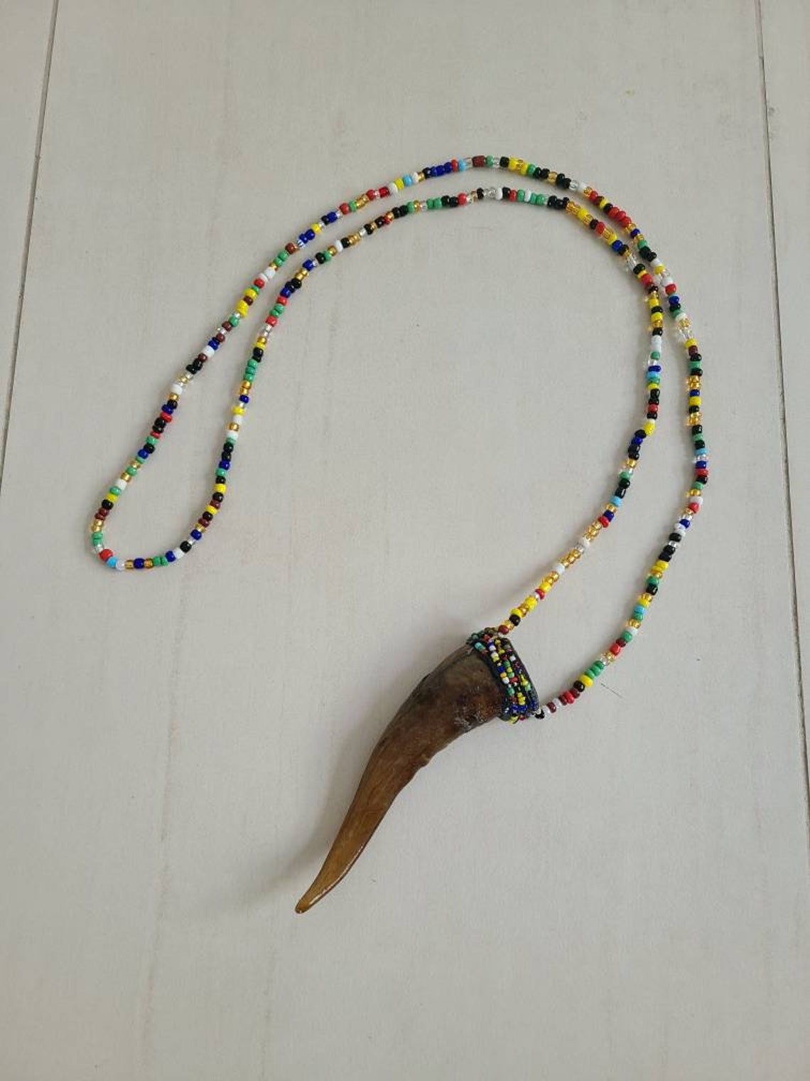 Collar De Osain Ozain With Amulet Santeria Osha Santo Ifa Palo Etsy