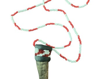 Collar de Shango 7 Rayo Chango con Amuleto Santeria Osha Santo Ifa Palo