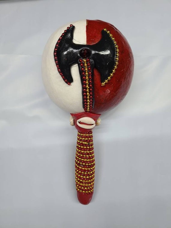 Maraca Shango Rattle Kabiosile Chango Santeria Osha Santo | Etsy