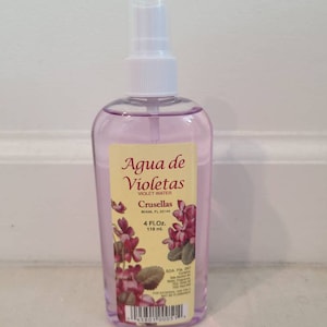 Agua de Violeta Crusellas 4oz Santeria Misa Osha Santo Ifa
