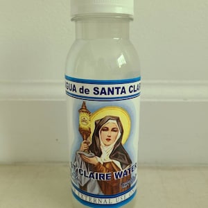 Agua de Santa Clara Cologne 7 fl oz  De Crusellas Santeria Espitismo Misa Bano