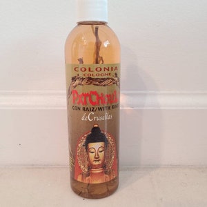 Patchouli con Raiz Colonia Crusellas 7 oz Santeria Misa Osha Santo Ifa