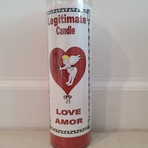 Love Candle Vela del Amor Santeria Spell Obra