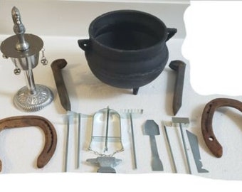 Tools Herramientas Refuerzo De Ogun Ochosi Osun Guerreros Santeria Osha Ifa Oggun