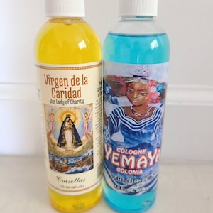 Ochun Yemaya Las Dos Agua Cologne 7 fl oz  De Crusellas Santeria Espitismo Misa Bano