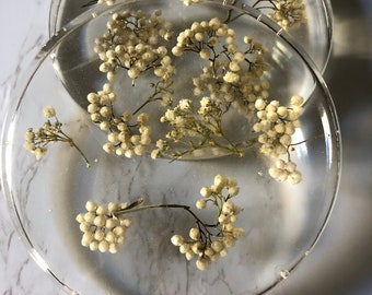 Flower Resin Coasters (Set of 2)