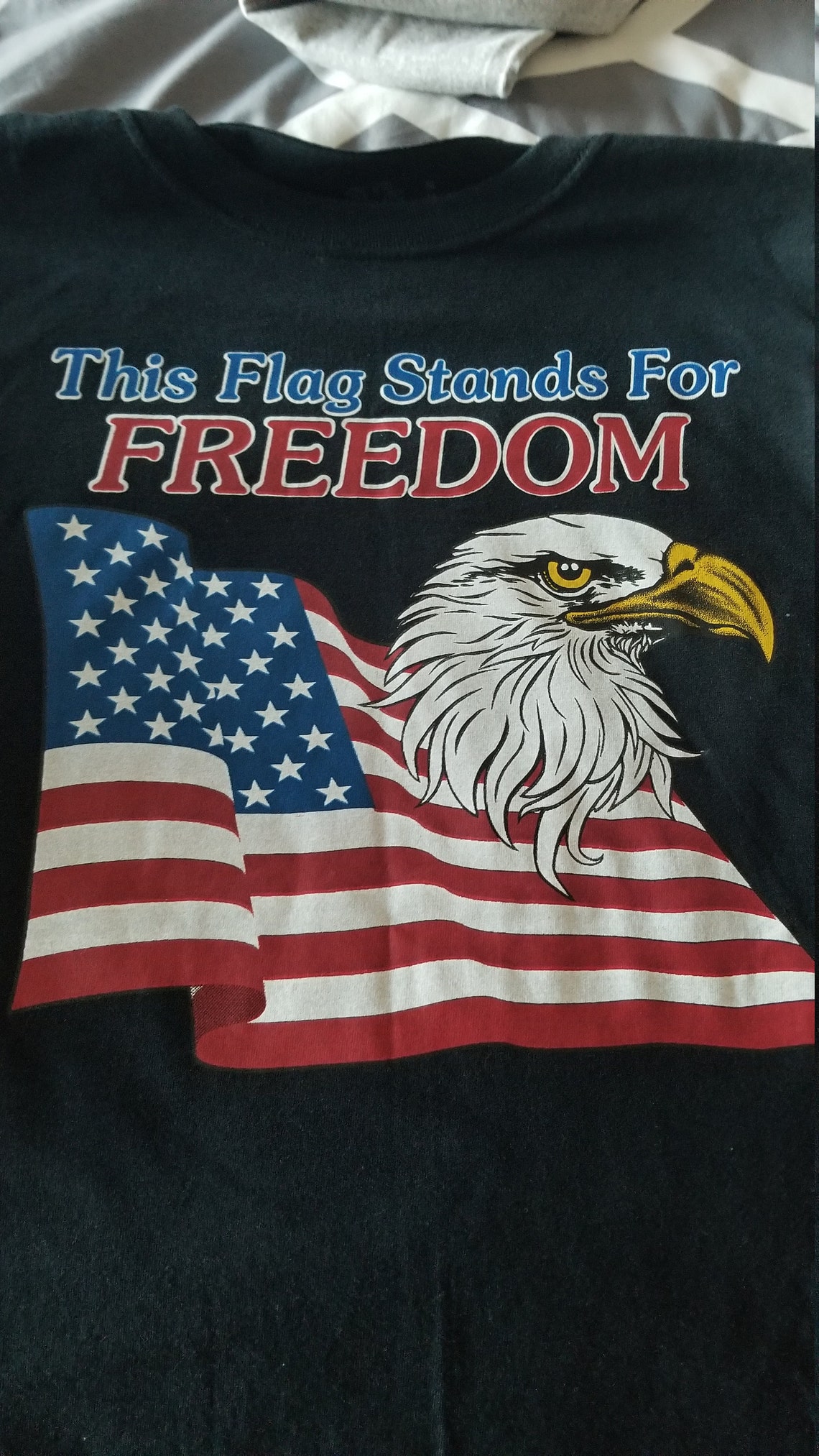 This Flag Stands for FREEDOM men's tshirt Etsy