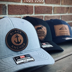 Custom Kids Hat | Your logo | Youth Richardson 112 | Leather Patch Hat