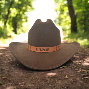 Custom Toddler Cowboy Hat | Personalized Toddler Cowboy Hat | Custom Toddler Leather Band Cowboy Hat | Kids Cowboy Hat