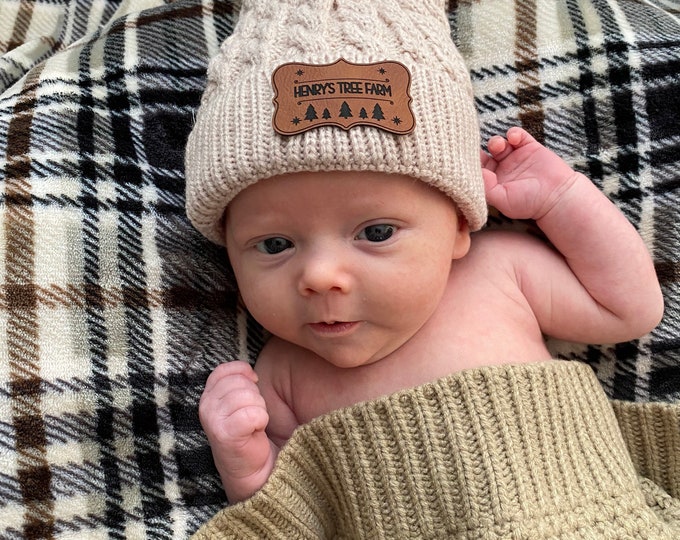 Custom Christmas Winter Name Infant Toddler Toboggan Beanie - Etsy