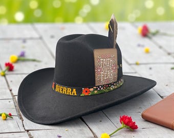 CAPPELLO COWBOY BIMBO MARRONE CON STELLA DA SCERIFFO