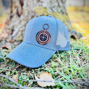 Custom Toddler Hat | Personalized Toddler Hat | Compass Kids Toddler Leather Patch Hat | Name Hat
