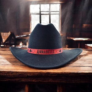 Custom Toddler Cowboy Hat | Personalized Toddler Cowboy Hat | Custom Toddler Leather Band Cowboy Hat | Kids Cowboy Hat