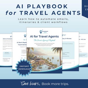 Manual de IA para Agentes de Viagens | Guia e Sistema de Fluxo de Trabalho do ChatGPT (PDF)