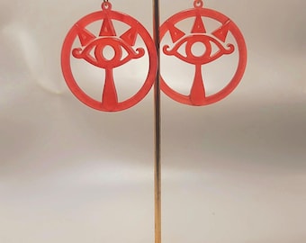 Sheikah Inspired Transparent Earrings