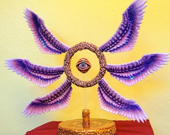 Escultura de la estatua del ángel Ophanim