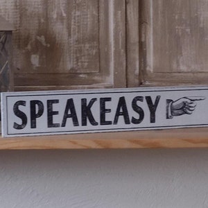 Speakeasy Sign, Prohibition, Roaring 20&#39;s, Gatsby Wedding