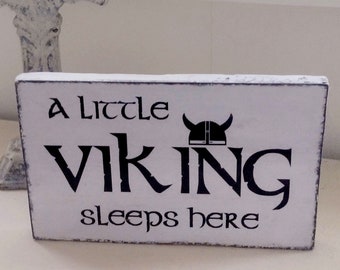 Viking Sign, Norse Nursery Decor, Children's Wall Art,